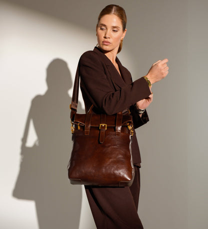 Womens Convertible Leather Shoulder Bag - The Awakening