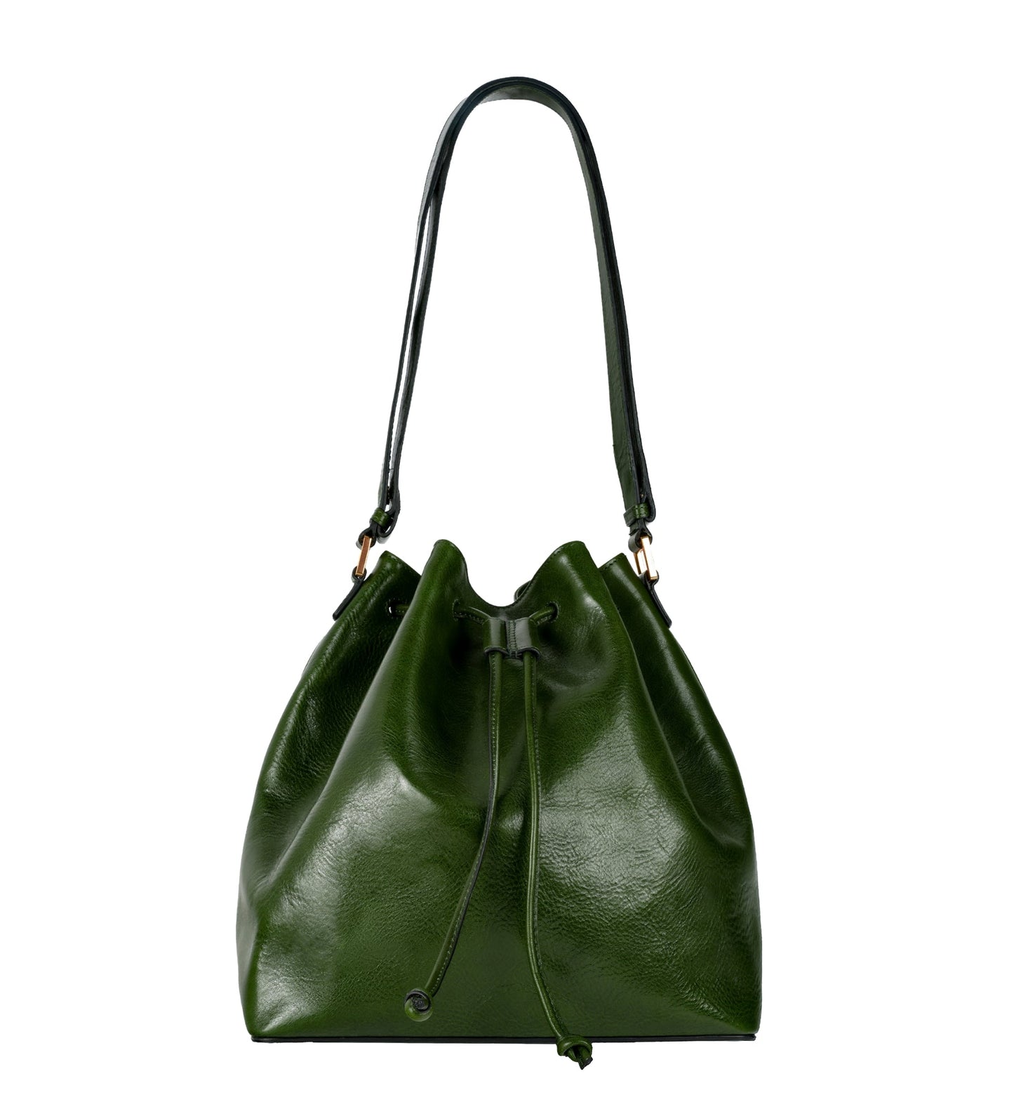 Leather Bucket Handbag for Women - Sybil