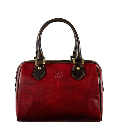 Womens Leather Barrel Bag Handbag Little Dorrit