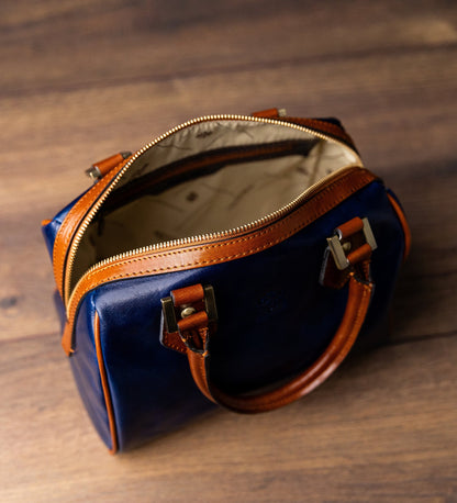 Womens Leather Barrel Bag Handbag Little Dorrit