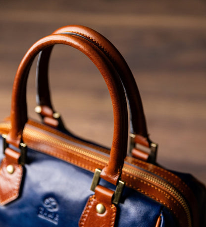 Womens Leather Barrel Bag Handbag Little Dorrit